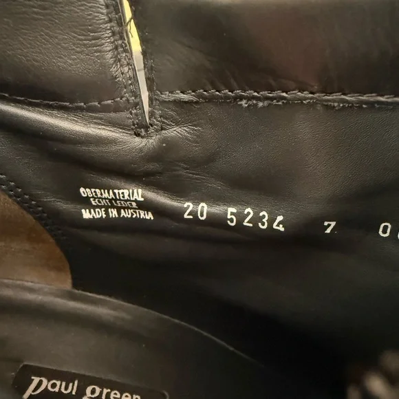 Paul Green Leather Heel Ankle Boots, Size 9.5 US EUC - Picture 8 of 11